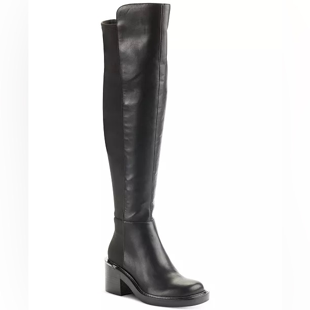Dkny Dina Black Over-The-Knee Boots Sz 8 Bnwb